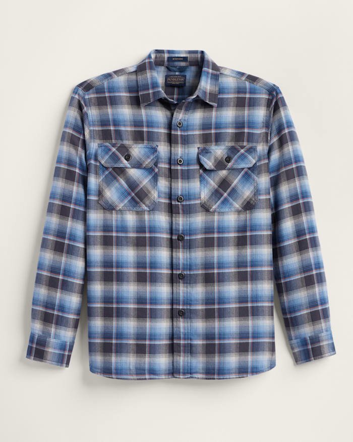 MEN'S PLAID BURNSIDE DOUBLEBRUSHED FLANNEL SHIRT